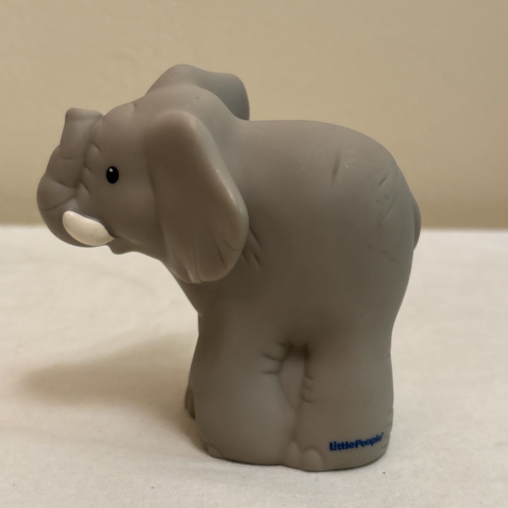 Fisher Price Little People Zoo Animal Elephant Gray Toy